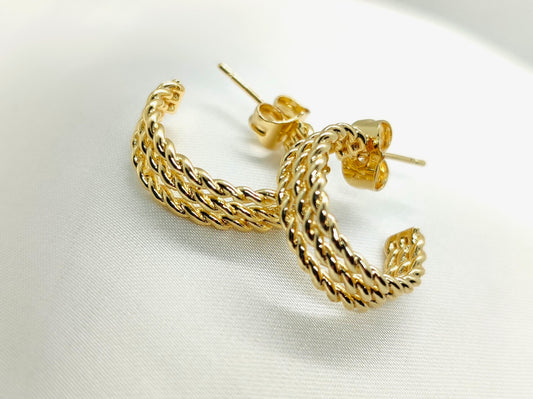 „Twisted Hoops“ - Ohrring